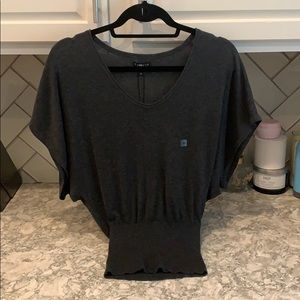 NWT Grey short sleeve sweater
